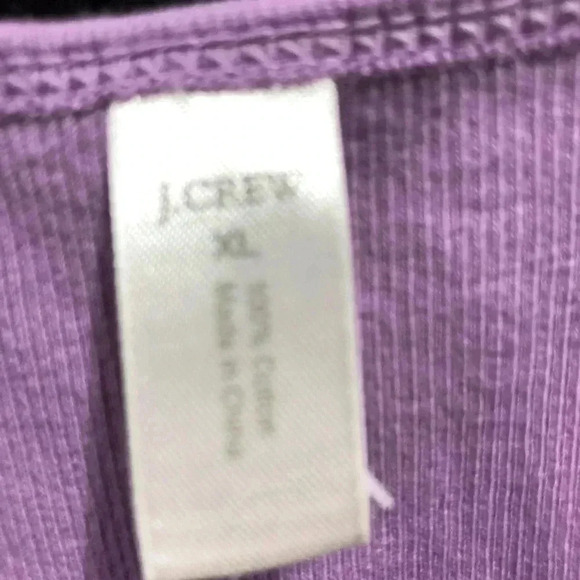 J. Crew Rib Knit Scoop neck,lavender/purple tank top/shell - Picture 4 of 6
